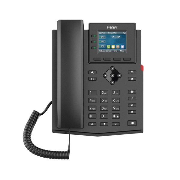 Teléfono IP Wi-Fi empresarial para 4 líneas SIP