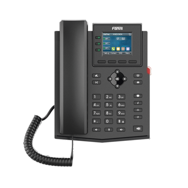 Teléfono IP Wi-Fi empresarial para 4 líneas SIP
