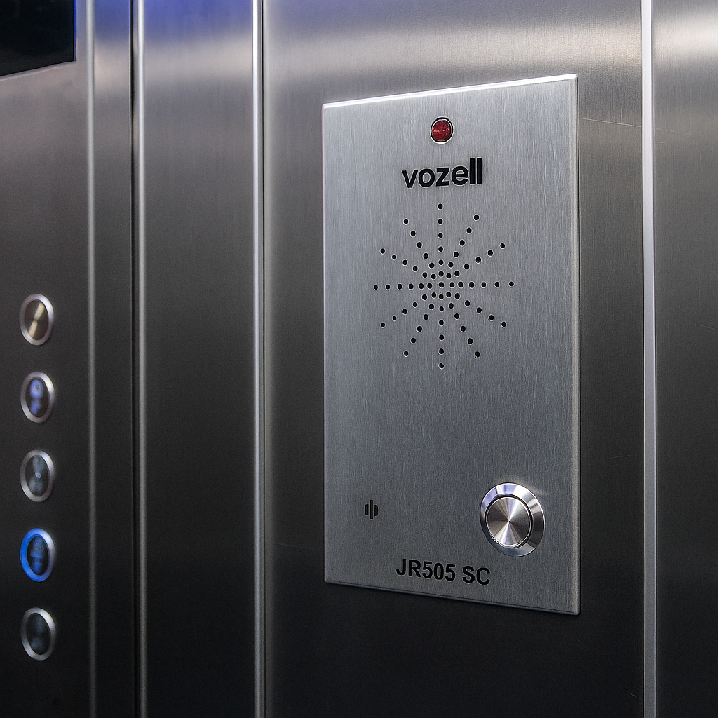 JR505 SC Interfón tamaño mini para elevador - Vozell