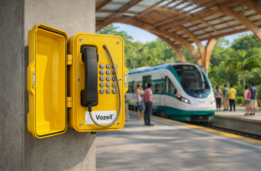 Vozell® JR101-FK-Analog: El Teléfono Analógico Impermeable Definitivo para Entornos Industriales