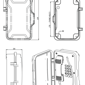 Teléfono de Emergencia Marino VoIP IP67 Vozell® JR101-FK-VoIP - Image 5