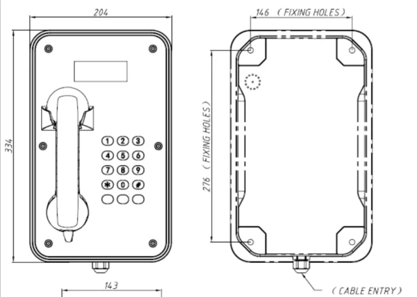 Teléfono Industrial de Alta Resistencia Antiexplosión Vozell® JR105-FK
