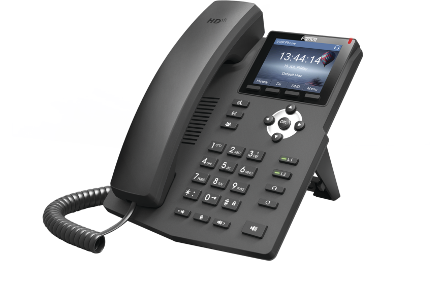 Teléfono IP empresarial X3S para 2 lineas SIP con pantalla LCD